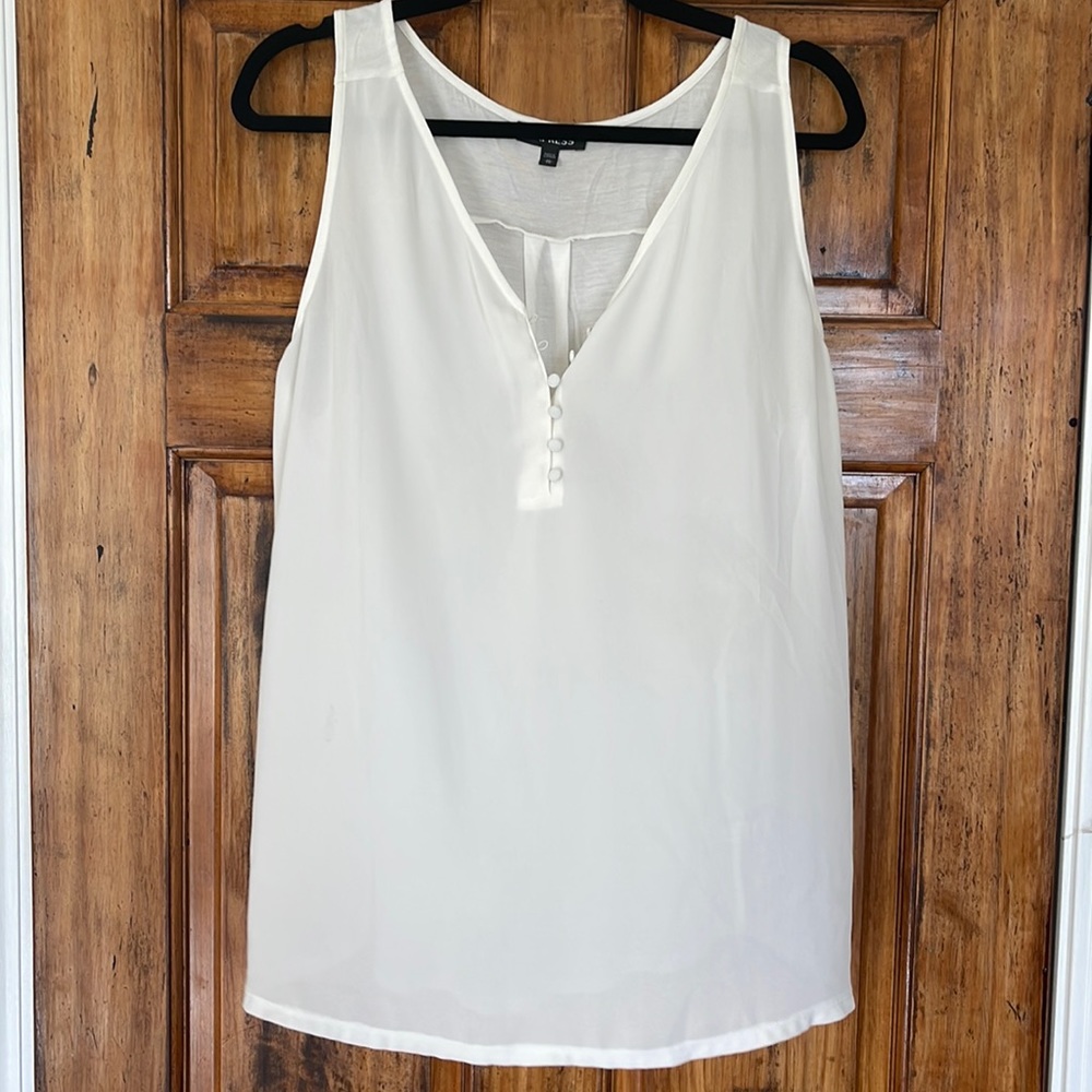 Express white tank sz XL